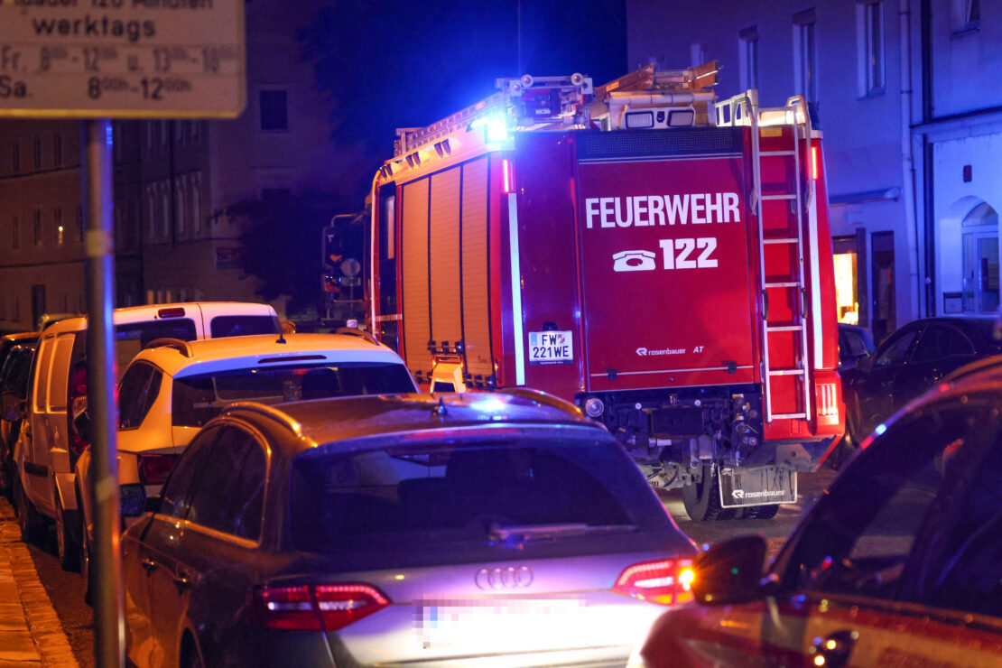 Brandalarm in Wels-Innenstadt stellte sich zum Glück als Fehlalarm heraus